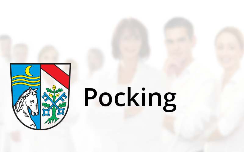 Das Stadtwappen von Pocking