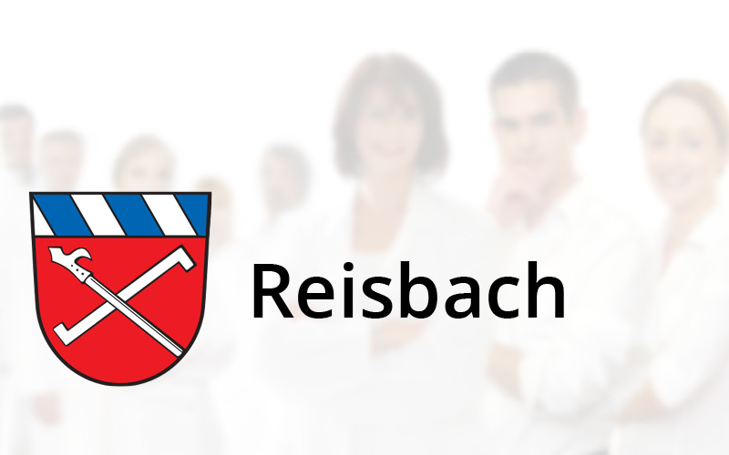 Das Stadtwappen von Reisbach