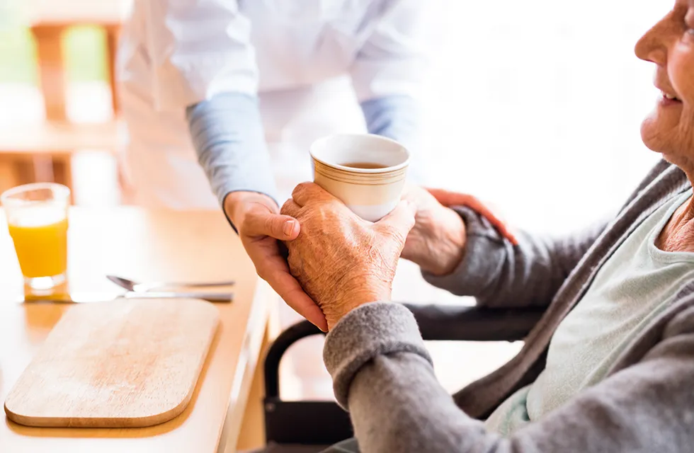 Unterstützung bei der Nahrungsaufnahme